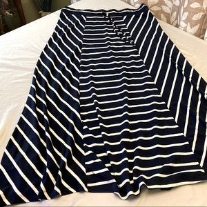 Maxi Skirt by Maurice’s navy and white stripe size 1(16/18)